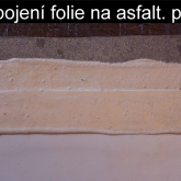 Napojení fólie na asfaltový pás