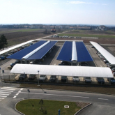 Ultra-stop použitý na střechách parkoviště